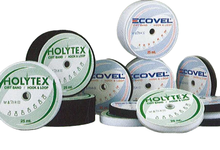 Velcro White 20mm 25M rulle